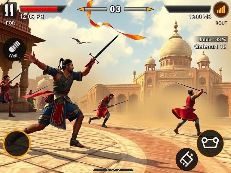 Mughal Gladiator gameplay screenshot showing historical combat